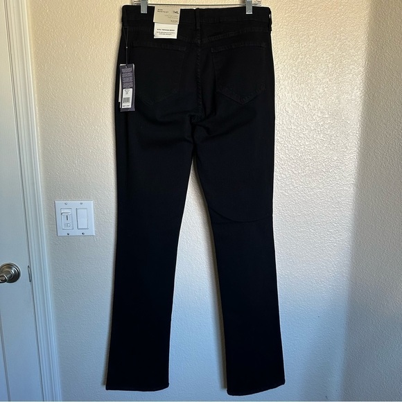 NWT NYDJ Billie Mini Bootcut Jeans In Sure Stretch® Denim With High Rise Black - Picture 5 of 16